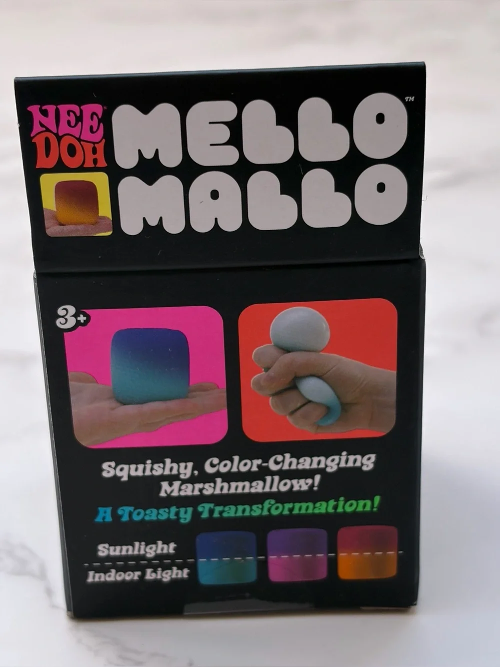 Schylling NeeDoh Mello Mallo Color Change Squishy Squeeze Viral Toy Nee Doh Pink